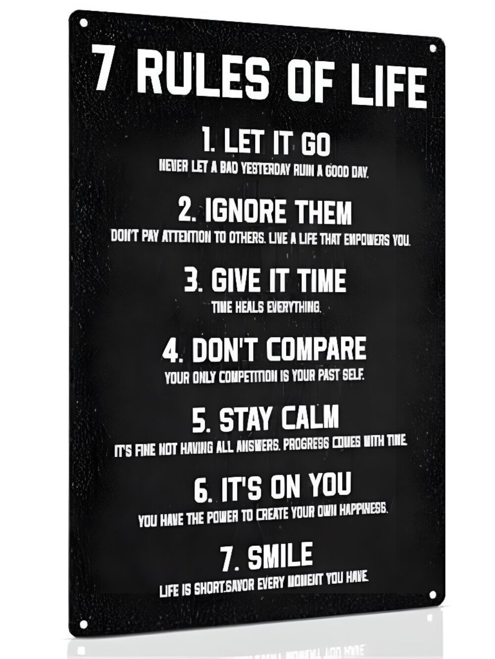 Inspirational Dorm Decor Metal Sign 8x12 Inch, Motivational Wall Art